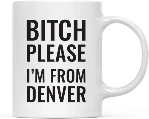 Vista 52 de Andaz Press Taza de café de 11 onzas, regalo de broma, Bitch Please I'm from Alabama, paquete de 1, incluye caja de regalo, divertidas ideas