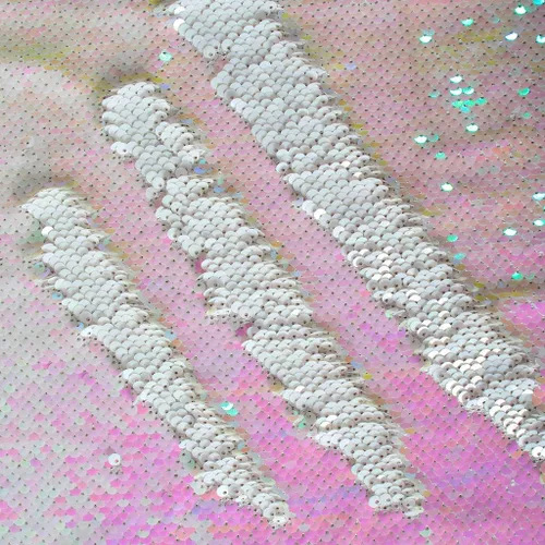 Vista 9 de Partisout Tela de lentejuelas reversible de 1 yarda: plata a oro de dos tonos, tela de purpurina de sirena para vestidos de bricolaje, telones