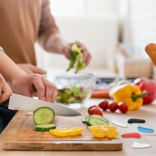 Vista 6 de uxcell Funda protectora de punta de cuchillo de plástico, 20 unidades, fundas protectoras para cuchillos, fundas de punta de cuchillo para cocina