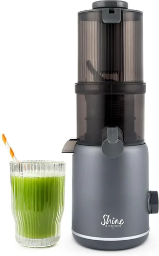 Vista 10 de Shine Multi-Batch Compact Cold Press Juicer SMB-1, manos libres, tolva de alimentación continua, portátil Blanco