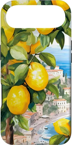 Vista 27 de iPhone 16 Costa de Amalfi con limones de Amalfi del Mar Mediterráneo
