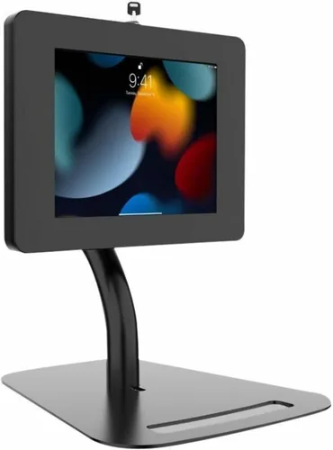 Vista 3 de CTA Digital Quiosco de seguridad de piso a escritorio - Quiosco de seguridad CTA Premium con altura ajustable para iPad Air 11" M2 (2024) - Pro 11