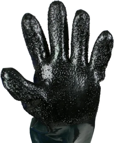 Vista 5 de Guantes de chorro de arena de goma con apertura de 8 pulgadas de diámetro y 24 pulgadas de longitud para gabinetes de chorro de arena modelo 60 90