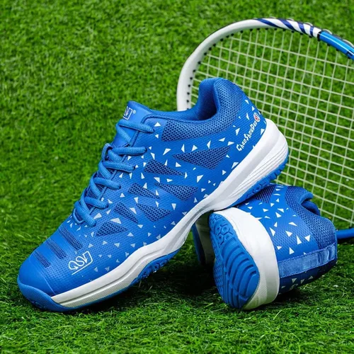 Vista 3 de Jakcuz Zapatos de tenis de bádminton para hombres y mujeres, zapatos de raqueta, tenis de voleibol para entrenamiento de cancha en interiores