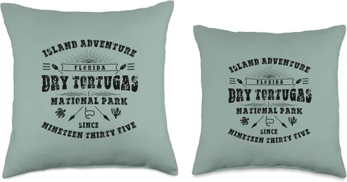 Vista 3 de Dry Tortugas National Park Florida Keys Island Souvenir Throw Pillow
