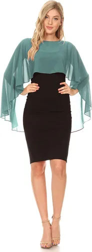Vista 5 de Sakkas Anya - Capa de gasa suave para mujer, para boda, dama de honor, novia, bolero