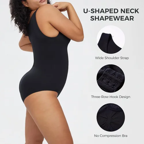 Vista 3 de AMRIY Body moldeador para mujer, con control de abdomen, moldeador de cintura, levantador de glúteos