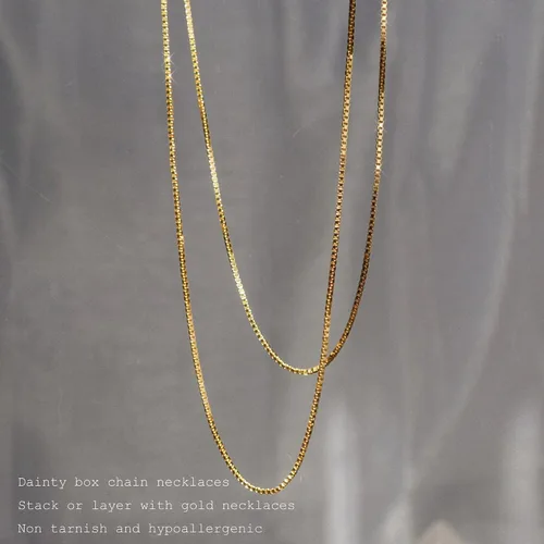 Vista 6 de CHESKY Collares de varias capas para mujer, collar de cadena chapado en oro de 14 quilates con eslabones cubanos, clip de papel, cierre de palanca