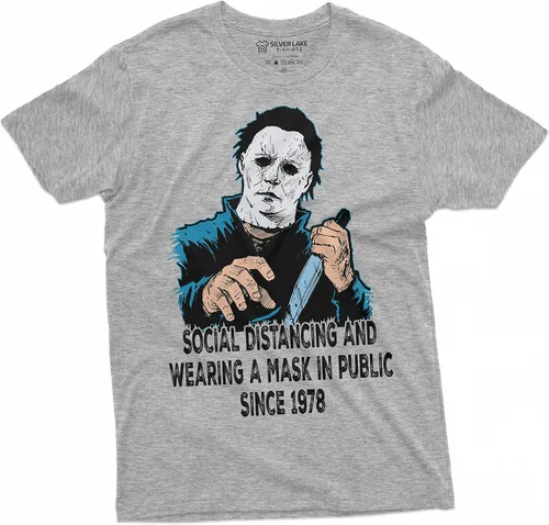 Vista 4 de Camiseta divertida de terror de Halloween para hombre de Michael Myers