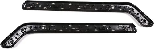 Vista 9 de TINKI 2 piezas de plástico ABS para decoración de consola central de automóvil para Land Rover Defender 110 accesorios 2020 2021 2022 piezas