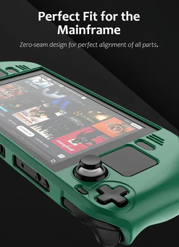 Vista 3 de Funda para cubierta de vapor, accesorio protector con caídas, arañazos, polvo, huellas dactilares, manos llenas (verde OD)
