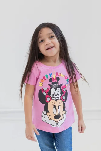 Vista 2 de Disney Camiseta de cumpleaños para niñas de niños pequeños a niños grandes (2T - 14-16)