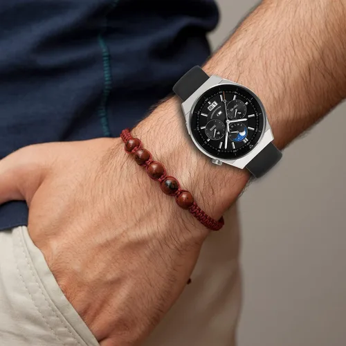Vista 2 de Compatible con Iaret Smart Watch Band I18, pulsera de silicona suave, ajustable, correa de repuesto de liberación rápida para accesorios de reloj