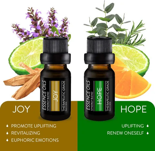 Vista 7 de Pure Daily Care - Juego de aromaterapia con las 10 mejores mezclas aceites esenciales de sinergia, de grado terapéutico. Mejora la mente, el cuerpo