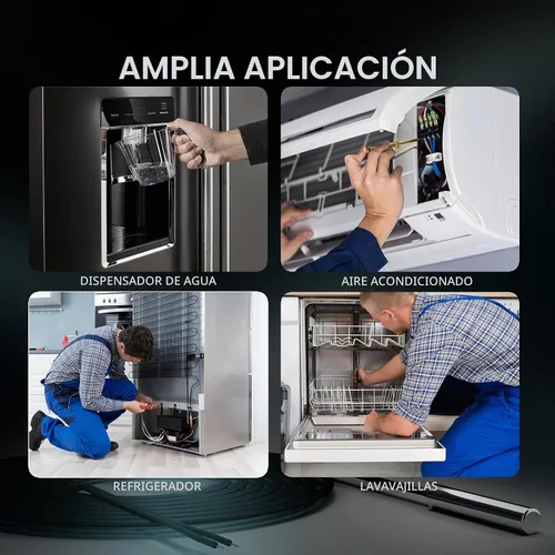 Vista 7 de DROK Sonda de sensor de temperatura de 10 K 3 piezas, sonda de temperatura NTC impermeable de acero inoxidable de 1 metro para varios dispensadores