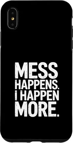 Vista 11 de Mess Happens I Happen More Funny Toddler Chaos Case for iPhone 17