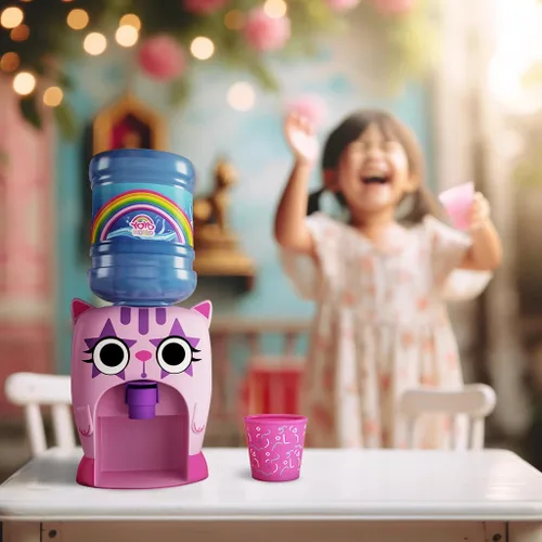 Vista 5 de r - Pequeña máquina dispensadora de agua para muebles de casa de muñecas, jugo, bebidas Dispensador de agua de escritorio en miniatura, el mejor