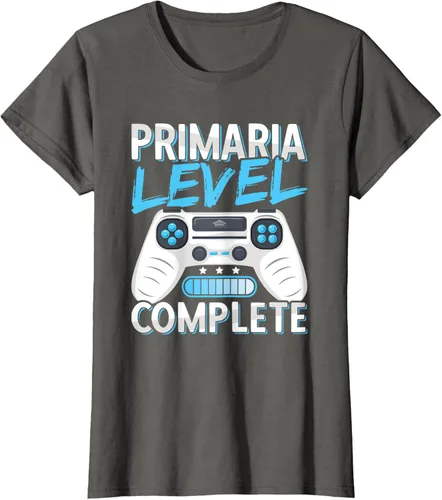Vista 8 de Camiseta completa de diploma de escuela primaria de graduación, Negro