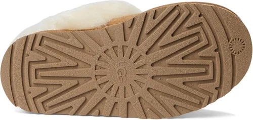 Vista 3 de UGG Pantuflas flexibles unisex para niños Castaño