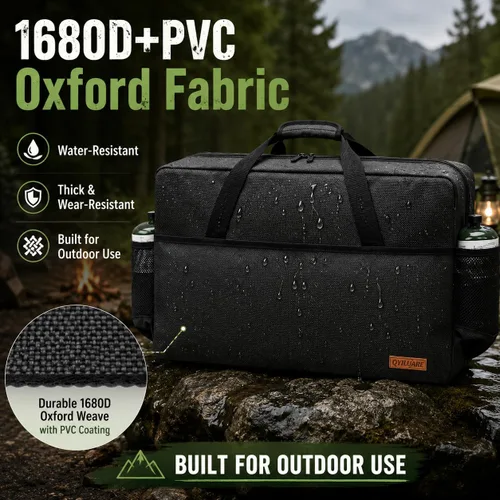 Vista 10 de Funda de transporte para estufa de campamento para Coleman de 2 quemadores, bolsa de transporte para estufas Camp Chef Everest Bolsa