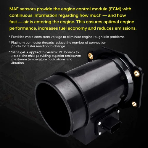 Vista 84 de Medidor de sensor de flujo de aire masivo MAF compatible con Ford con E-150 4.6L, 5.4L 2004-2014, para Ford E-150 Club Wagon 5.4L Reemplazo