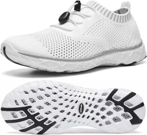 Vista 9 de ALEADER Zapatos acuáticos ligeros para mujer, zapatos de natación de secado rápido
