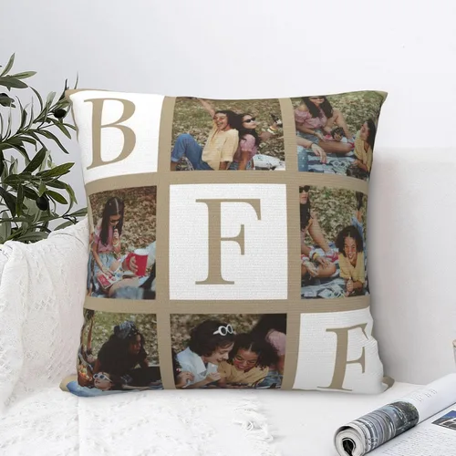 Vista 6 de Funda de almohada personalizada para regalos, funda de almohada personalizada con fotos, fundas de cojín para fotos, regalos personalizados