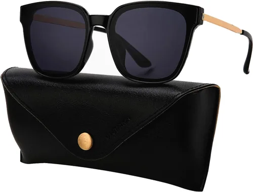 Vista 2 de Lentes de sol cuadrados de gran tamaño para mujer, lentes espejados U886