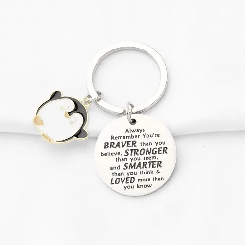 Vista 5 de WSNANG Llavero de pingüino y amigo - Regalos para parejas amantes de los pingüinos