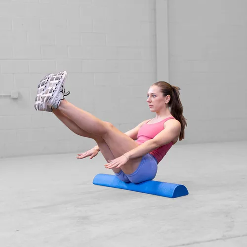 Vista 4 de Body-Solid Tools - Rodillo de espuma medio – Ideal para terapia física, ejercicio y entrenamiento de equilibrio, 1/2 rodillo de espuma de diseño