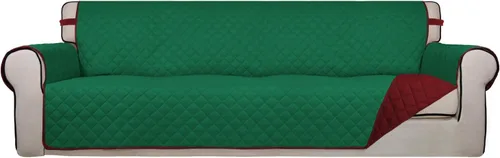 Vista 48 de PureFit - Funda de sofá acolchada reversible, protector de muebles impermeable, funda de sofá lavable con espuma antideslizante y correas elásticas