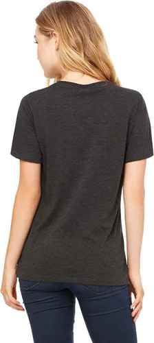 Vista 6 de BellaCanvas Camiseta de punto relajado SS con cuello en V