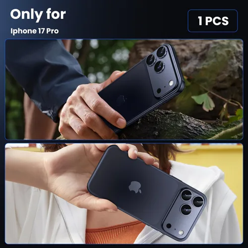 Vista 6 de WSKEN Protector de lente de cámara para iPhone 17 Pro, diseño de grado