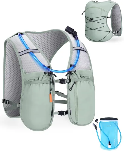 Vista 10 de ECOHUB Mochila de hidratación para correr, mochila ligera de hidratación para senderismo, ciclismo, maratón, mochila para mujeres y hombres