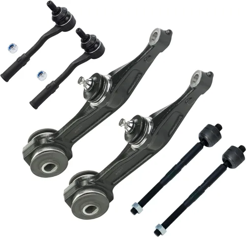 Vista 40 de Detroit Axle - Kit de extremo delantero para Chrysler 300 Dodge Charger 2011-2023 Challenger, 2 Lower Rearward Control Arms 2 Outer Tie Rods 2