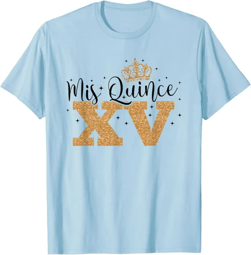 Vista 52 de Camiseta de quinceañera Mis Quince para cumpleaños número 15 Blanco