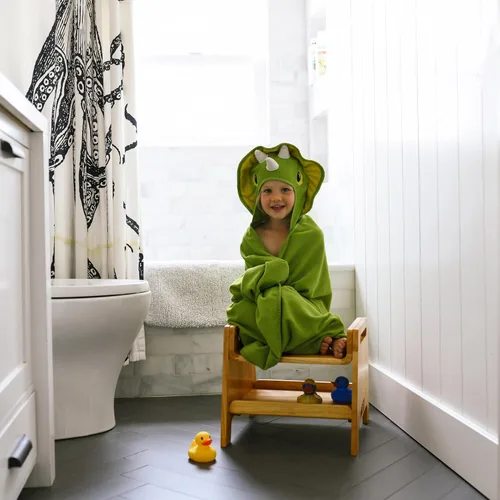 Vista 9 de ECR4Kids Taburete ajustable para sentarse o escalonar con almacenamiento, madera, muebles para niños, miel