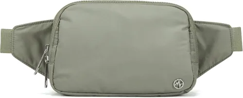 Vista 21 de Bolsa de Cinturón Pander Grande 2L, Riñonera de Nylon para Mujeres y Hombres con Correa Ajustable Negro Onyx