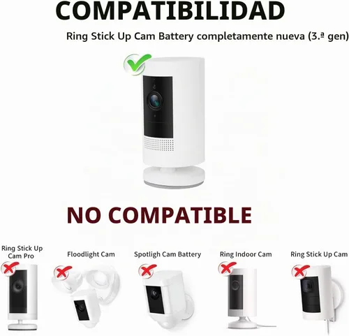Vista 2 de Paquete de 2 adaptadores de corriente para batería de cámara Stick Up (3ª generación), con cable resistente a la intemperie para exteriores de 30