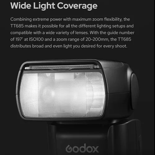 Vista 5 de Godox TT685II-N I-TTL Flash para cámara Nikon Speedlight Speedlite Flash HSS 1/8000s Speedlite Flash, sistema inalámbrico X 2.4G compatible