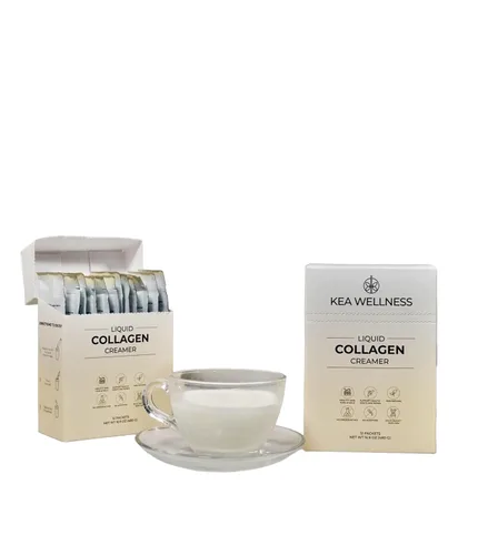 Vista 10 de Crema de café con colágeno líquido totalmente natural, péptidos bovinos y marinos de primera calidad (tipos I, II, III) para cabello, piel, uñas