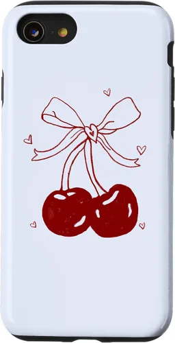Vista 18 de Cherri Ties Baby Blue Cherry Bow Case for iPhone 17