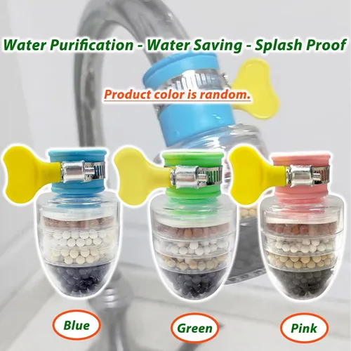 Vista 6 de 3 piezas de filtro de agua para grifo, filtros de cartucho de carbón activado de 6 capas, reemplazos de filtro de agua para grifo para fregadero