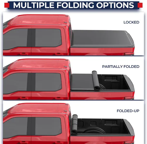 Vista 4 de MOSTPLUS Cubierta enrollable de vinilo suave para caja de camioneta Tonneau compatible con Ford Ranger 1982-2011 para cama de 6 pies