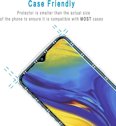 Vista 6 de Protector de pantalla para Samsung Galaxy A20, vidrio templado, fácil de instalar, sin burbujas, paquete de 2