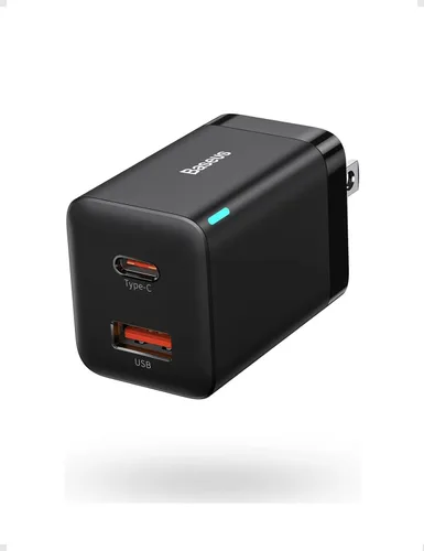 Vista 8 de Baseus Cargador retráctil USB C, 67 W 3 en 1 bloque de carga rápida con enchufe plegable, Enercore CJ11 PD/PPS para Galaxy S25/iPhone 17/16/15