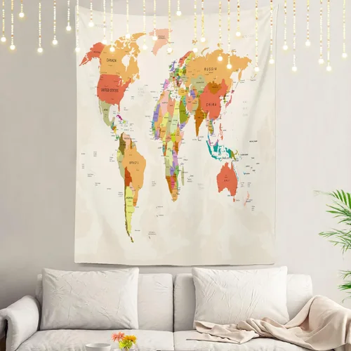 Vista 9 de Shrahala Tapiz de pared de hojas de arce otoñal, hojas rojas llameantes, fondo negro, tapiz grande para colgar en la pared, tapiz decorativo