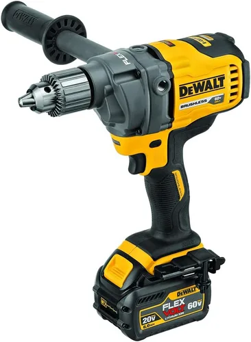 Vista 2 de DEWALT FLEXVOLT 60V MAX* Taladro inalámbrico para mezcla de hormigón, sistema de embrague electrónico (DCD130T1)