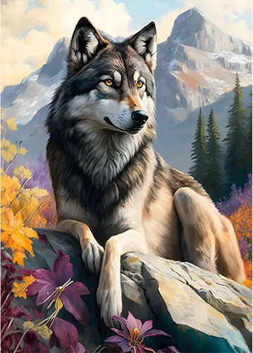 Vista 9 de SENQAO Kits de arte de diamantes para adultos, Golden Retriever - Pintura de puntos de diamante de taladro completo para principiantes, pintura