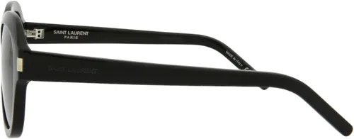 Vista 3 de SAINT LAURENT Gafas de diseñador de moda redondasovaladas negras negras negras para mujer